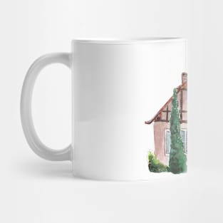 Old villa with a glass terrace Mug